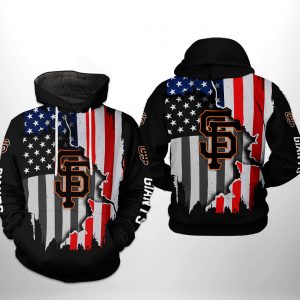 San Francisco Giants MLB US Flag 3D Printed Hoodie/Zipper Hoodie