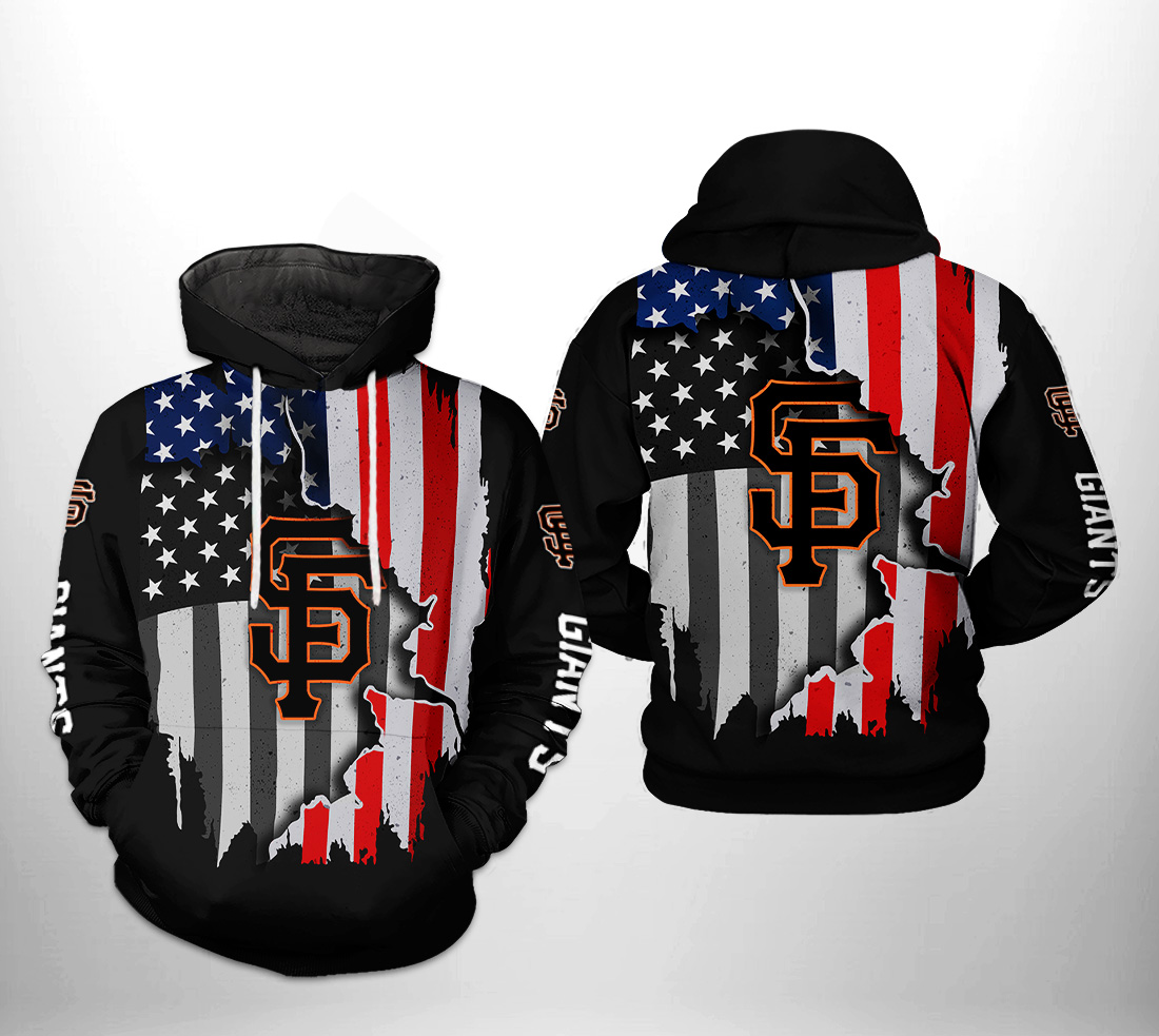 San Francisco Giants MLB US Flag 3D Printed Hoodie/Zipper Hoodie San Francisco Giants MLB US Flag 3D Printed Hoodie/Zipper Hoodie
