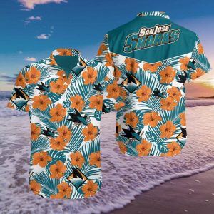 San Jose Hockey Hawaiian Shirt Summer Button Up
