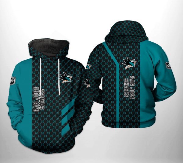 San Jose Sharks NHL 3D Printed Hoodie/Zipper Hoodie