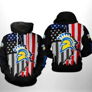 San Jose State Spartans NCAA US Flag 3D Printed Hoodie/Zipper Hoodie