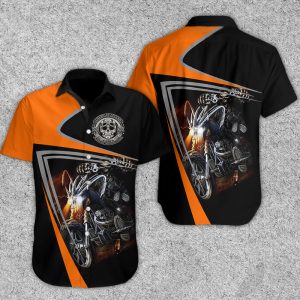 Santa Muerte Shooting Hawaiian Shirt Summer Button Up