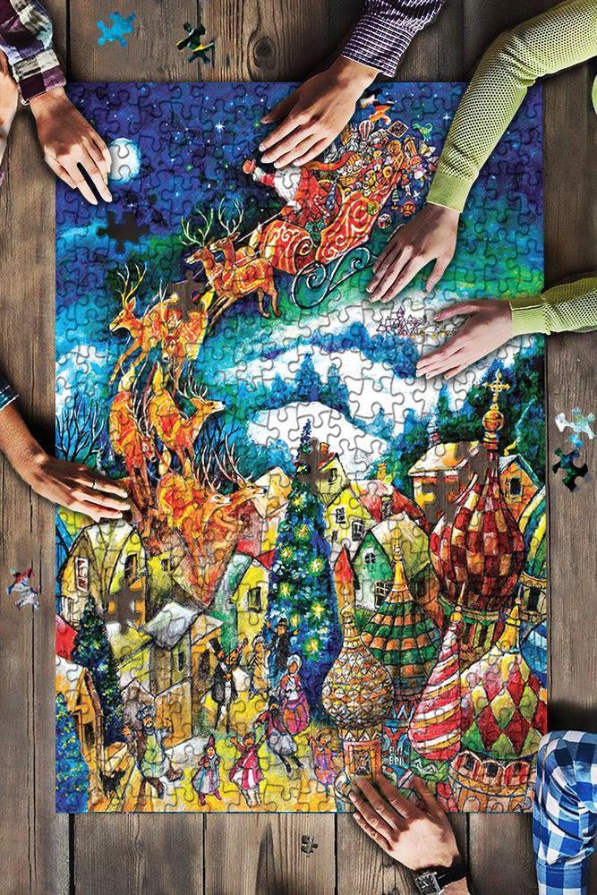 Santa Village Jigsaw Puzzle Set Santa Village Jigsaw Puzzle Set