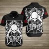 Satan Skull In Coffin Hawaiian Shirt Summer Button Up