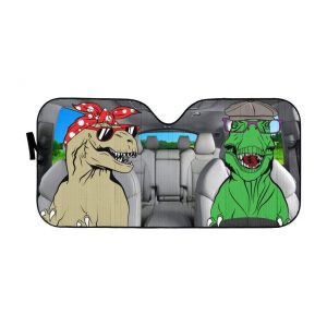 Saurus Rex Family Car Auto Sun Shade