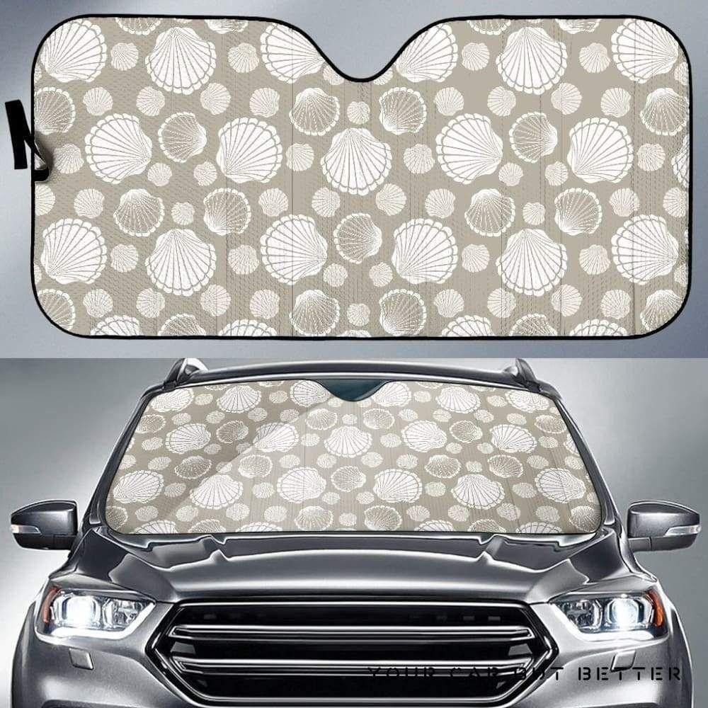 Scallop Shell Pattern Car Auto Sun Shade Scallop Shell Pattern Car Auto Sun Shade