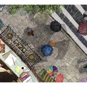 Scenery In The Rain Jigsaw Puzzle Set