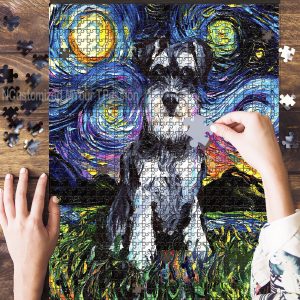 Schnauzer Art Jigsaw Puzzle Set