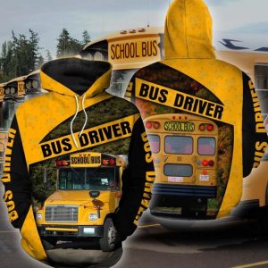 School Bus Driver 3D Printed Hoodie/Zipper Hoodie