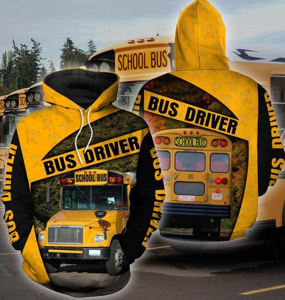 School Bus Driver 3D Printed Hoodie/Zipper Hoodie School Bus Driver 3D Printed Hoodie/Zipper Hoodie