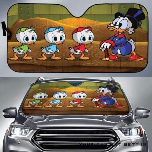Scrooge Louie Dewey Huey Duck Car Auto Sun Shade