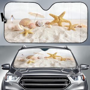 Sea Shells 1 Car Auto Sun Shade
