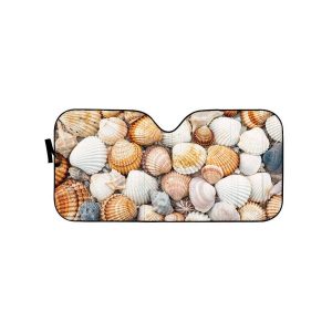 Sea Shells Folding Car Auto Sun Shade