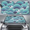 Sea Wave Surfing Car Auto Sun Shade