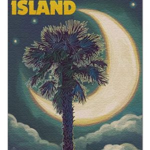 Seabrook Island Palmetto Moon And Palm Jigsaw Puzzle Set