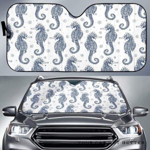 Seahorse Pattern Car Auto Sun Shade