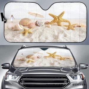 Seashells Car Auto Sun Shade