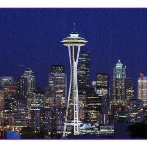 Seattle At Night Jigsaw Puzzle Set