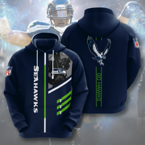 Seattle Seahawks American Football 3D Printed Hoodie/Zipper Hoodie