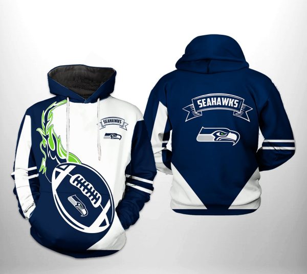 Seattle Seahawks NFL Classic 3D Printed Hoodie/Zipper Hoodie