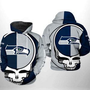 Seattle Seahawks NFL Grateful Dead 3D Printed Hoodie/Zipper Hoodie