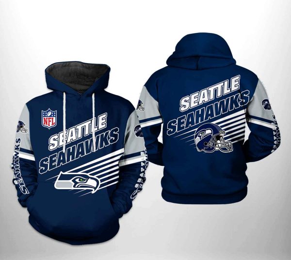Seattle Seahawks NFL Team 3D Printed Hoodie/Zipper Hoodie