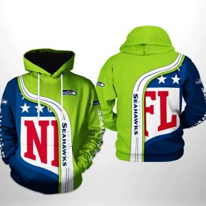 Seattle Seahawks NFL Team 3D Printed Hoodie/Zipper Hoodie