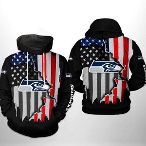 Seattle Seahawks NFL US Flag Team 3D Printed Hoodie/Zipper Hoodie