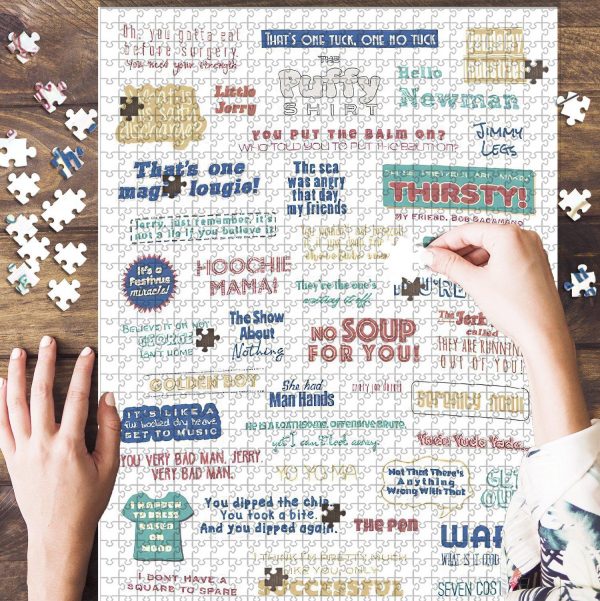 Seinfeld Quotes Collage Jigsaw Puzzle Set