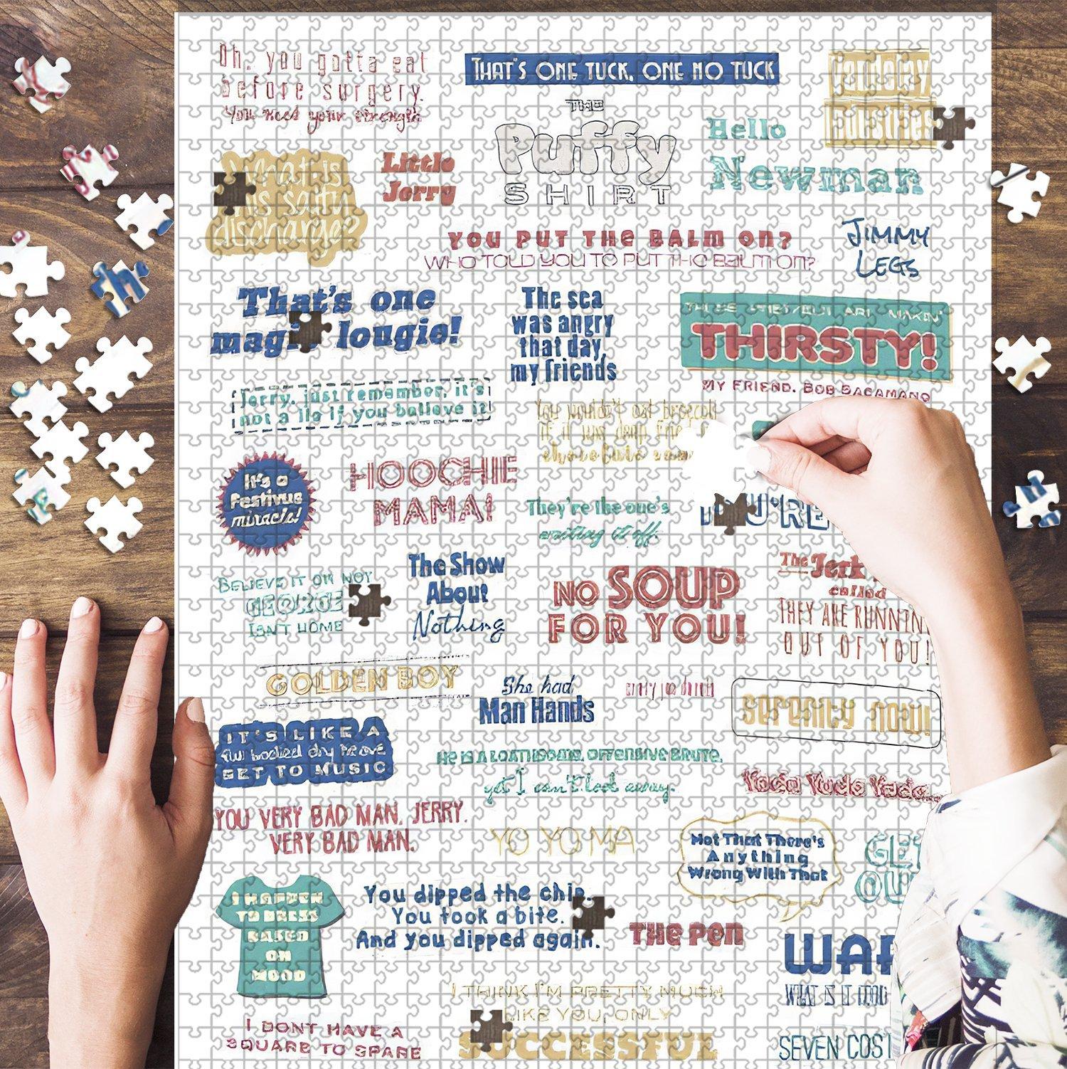 Seinfeld Quotes Collage Jigsaw Puzzle Set Seinfeld Quotes Collage Jigsaw Puzzle Set