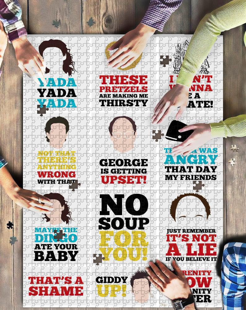 Seinfeld Quotes Jigsaw Puzzle Set Seinfeld Quotes Jigsaw Puzzle Set
