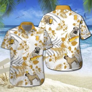 Shar Pei Beer Hawaiian Shirt Summer Button Up