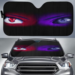 Sharingan Eyes Red And Purple Car Auto Sun Shade