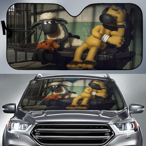 Shaun The Sheep Funny Car Auto Sun Shade