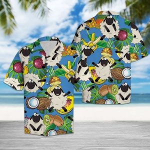 Sheep Love Fruit Hawaiian Shirt Summer Button Up