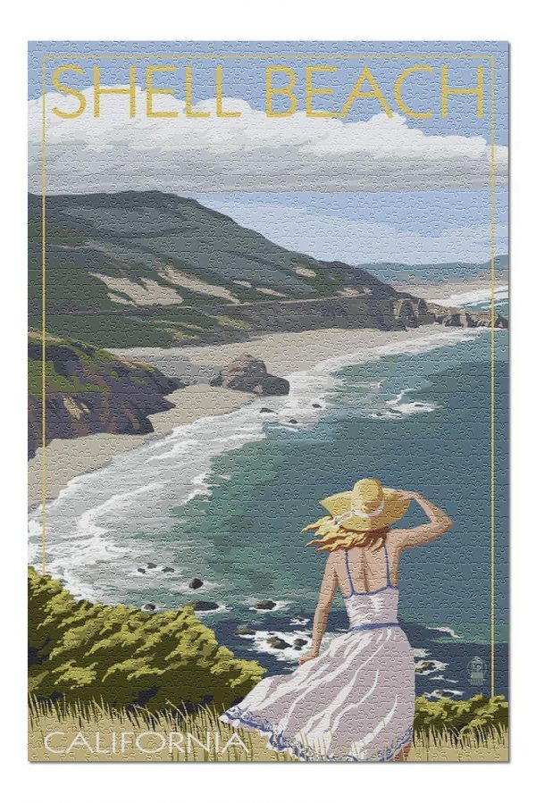 Shell Beach, Girl Jigsaw Puzzle Set