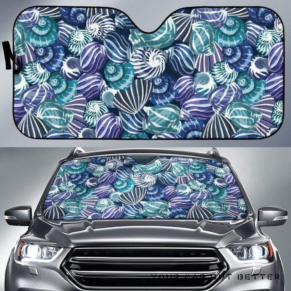 Shell Pattern Car Auto Sun Shade Shell Pattern Car Auto Sun Shade