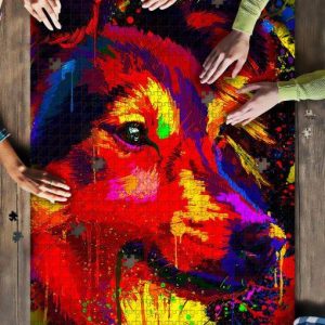 Shelties Shetland Sheep Watercolor Art Jigsaw Puzzle Set