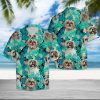 Shih Tzu Tropical Hawaiian Shirt Summer Button Up