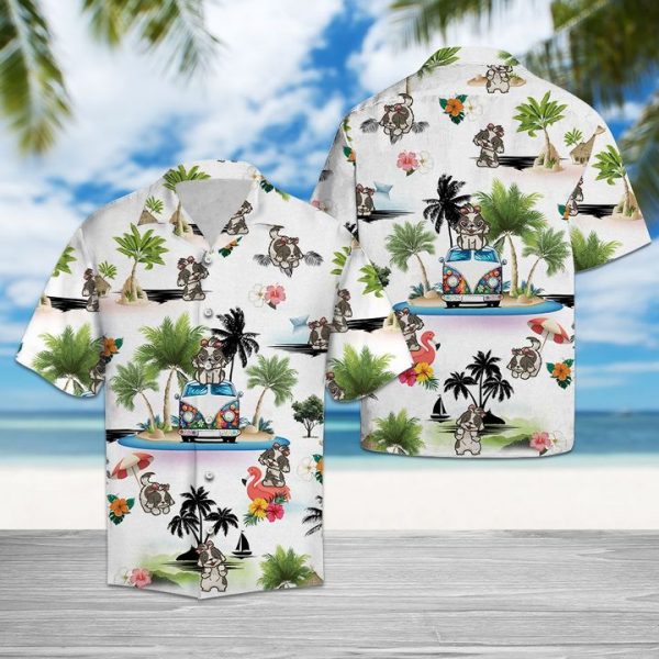 Shih Tzu Vacation Hawaiian Shirt Summer Button Up