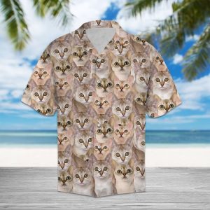 Singapura Hawaiian Shirt Summer Button Up