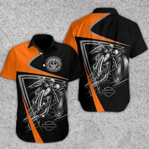 Skeleton Racer Hawaiian Shirt Summer Button Up