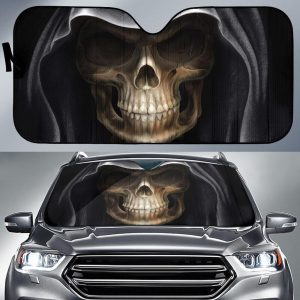 Skull 3Ds Car Auto Sun Shade