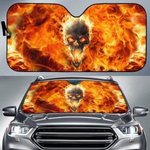 Skull From Hell Car Auto Sun Shade