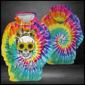 Skull Mom Life 3D Printed Hoodie/Zipper Hoodie