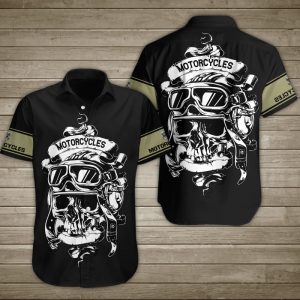 Skull Motorcycles Endless Passion Hawaiian Shirt Summer Button Up