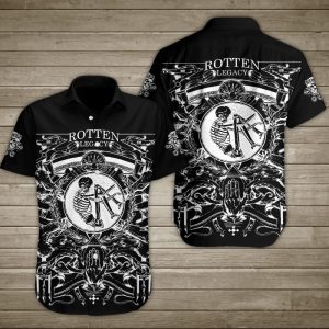 Skull Rotten Legacy Hawaiian Shirt Summer Button Up