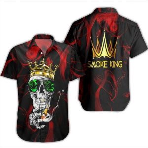 Smoke King Weed Hawaiian Shirt Summer Button Up