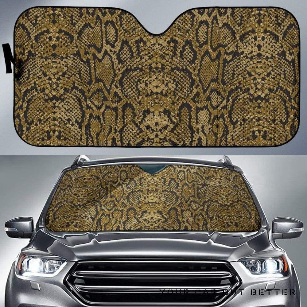 Snake Skin Pattern Car Auto Sun Shade Snake Skin Pattern Car Auto Sun Shade