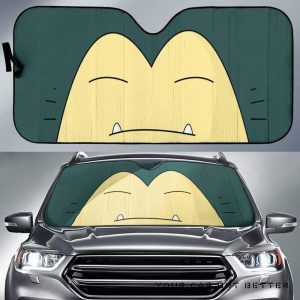 Snorlax Pokemon Face Car Auto Sun Shade